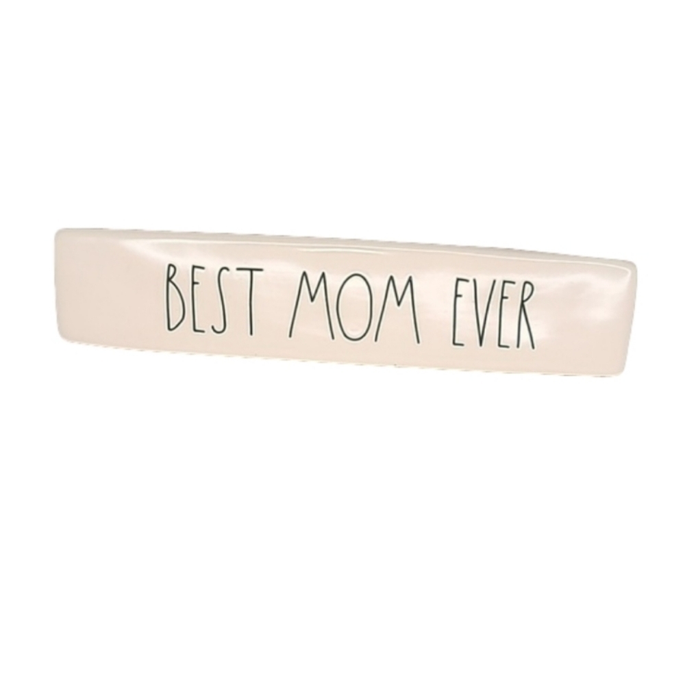 🆑️NEW Rae Dunn Desk Sign "Best Mom"